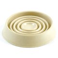 Shepherd Shepherd 9167 4 Count 2 in. Off White Cushioned Rubber Round Caster Cups 9167